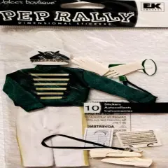 Jolee's Boutique Pep Rally Green Marching Band Dimensional Stickers