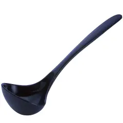 Hutzler 11-Inch Melamine Soup Ladle, BPA Free and Heat Resistant Serving Spoon Blue