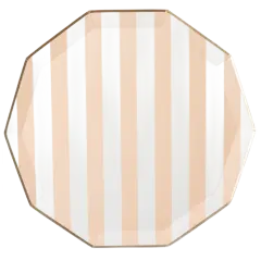 SWEET PEACH SIGNATURE CABANA STRIPE PLATES