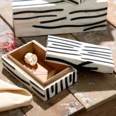 Line Pattern Box - Set of 3