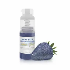 Bakell - Navy Blue Tinker Dust Edible Glitter (4g, 1x Spray Pump) for Food, Desserts, and Beverages!