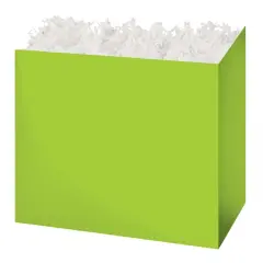 Pack/6: Lime Green Basket Box - 10-1/4 x 6 x 7-1/2"