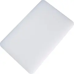 Heavy-Duty Plastic Cutting Board, 6" x 10" x 1/2", White