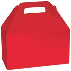 Pack/6: Red Gable Box - 8-1/2 x 5 x 5-1/2"