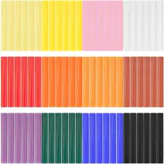 72PCS Colored Hot Glue Sticks - 0.4x3.9" 12 Colors Hot Melt Glue Sticks, Full Size, Adhesive Sticks for Handmade, DIY Craft, General Repair, Gluing Project