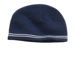 Sport-Tek&reg; Spectator Beanie Tr Navy/White