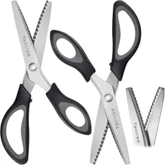 9.5" Fabric Scissors Pinking Shears, Zig Zag Craft Decorative Edge