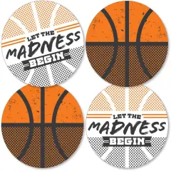 Basketball - Let The Madness Begin - Decorations DIY College Basketball Party Essentials - Set of 20