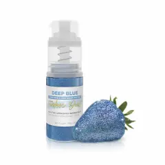 Bakell - Deep Blue Tinker Dust Edible Glitter (4g, 1x Spray Pump) for Food, Desserts, and Beverages!