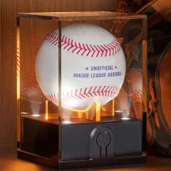 Baseball Display Case with Led Light, Light up Baseball Case for Display, Acrylic Baseball Holder Display Case, UV Protected Clear Baseball Stand Baseball Cube for Memorabilia Baseball Gifts Welcome to Seller Assistant Please log in to your account