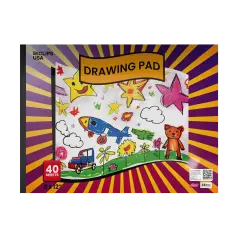 Drawing Pad 9x12 in &ndash; 40 White Sheets &ndash; 48 Pads