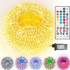 300 LED Color Changing Christmas String Lights - 35 Colors, 98FT