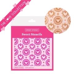 Hearts Dazzling Stencil