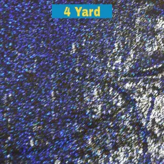 4-Way Stretch Dancewear Fabric 58/60" Wide Pebbles Hologram Spandex Black Royal