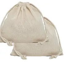 Petite Cotton Muslin Pouch 3 1/2" x 5"