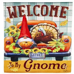 Welcome To My Gnome House Flag 2 Sided Decorative Banner