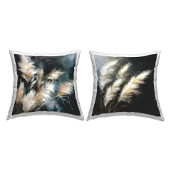 Windblown Wheat Bunches 2 PC Decorative Printed Throw Pillow Set Design by Raymond Powers, 18 x 7 x 18