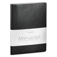 Hahnem&uuml;hle Manuscript Notebook - Black, Dot Grid, A5, 192 Pages