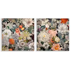 Stupell Industries Striking Botanical Floral2 pc Wall Plaque Art Set Design by Lazar Studio