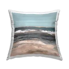 Gloomy Traditional Beach Decorative Printed Throw Pillow Design by Ethan Harper, 18 x 7 x 18