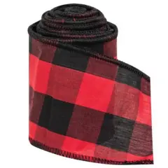 Wired Buffalo Check Ribbon Red