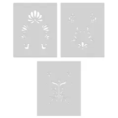 Hero Arts Color Layering Stencil Set 5.25"X6.5"-Folk Art