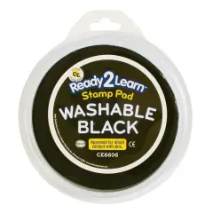 Jumbo Circular Washable Stamp Pad - Black - 5.75" dia.