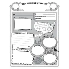 Amazing State Poster Pack, 32 Sheets
