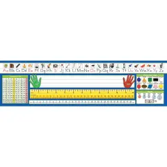 Primary Traditional Manuscript Counting 1-120 Desk Plates, Pack of 36