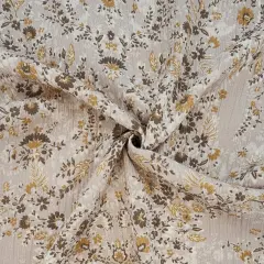 1 Yard Rayon Crinkle Cement Fabric, 100% Rayon, 50/52&rdquo; Wide, Lightweight Apparel Material