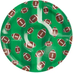 6 pc Bulk Tailgate Decor Football Plastic Compartment Tray