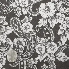 Rayon Crinkle Asphalt Gray Soft & Flowing Rayon 1 Yard Fabric for Dresses & Skirts 50/52&rdquo; Wide