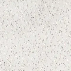 1 Yard Floral Glitter Crystal Organza Apparel Fabric 58/60" Width Glittering Floral