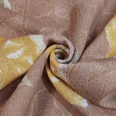 1 Yard Taupe Rayon Crinkle Fabric Lightweight with Silky Soft Texture and Flowing Drapey Feel for Dresses Blouses and Skirts 50/52 Inch Width