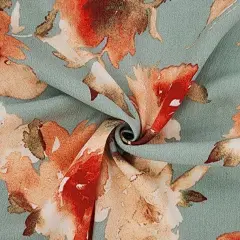 1 Yard Laurel Green Rayon Crinkle Textile Lightweight with Flowing, Silky Draped Finish for Dresses Blouses and Skirts 50/52 Inch Width