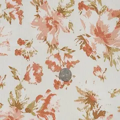 1 Yard Cream Rayon Crinkle Fabric 50/52" Lightweight Textured Apparel Fabric