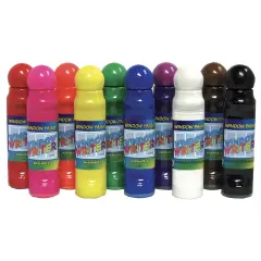 Crafty Dab Window Writer Paint Markers 1.4oz 10/Pkg-Assorted Colors