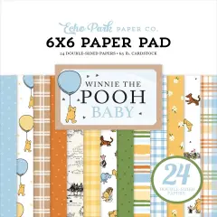 Echo Park Double-Sided Paper Pad 6"X6"-Winnie The Pooh Baby