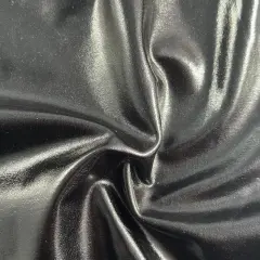 1 Yard Stretch Foil Polyester Spandex Fabric for Dancewear Cosplay Costumes Apparel 58/60" Width Dull Black