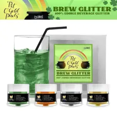 St. Patty's Day Pot O' Gold Collection Edible GlitterBrew Glitter Combo Pack B (4 PC SET)