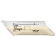 Gaffrey Heavy Body Texture Acrylic Paint - Titanium Buff, 16 oz