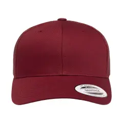 YP Classics&reg; Adult Retro Trucker Cap Vintage & Stylish Fit CRANBERRY