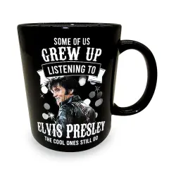 Collections Etc Some Of Us Grew Up Listening to Elvis Ceramic Coffee Mug