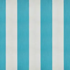 Bungalow Stripe Upholstery & Drapery Fabric Aqua
