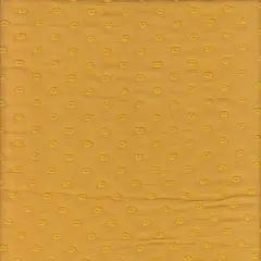 Sheer Waffle Swiss Dot Chiffon 1 Yard Soft Textured Woven Fabric, 59/60" Width YELLOW MANGO
