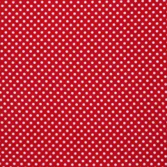 Mook Fabrics Polka Dot Flannel Fabric [43 in. Wide] - By The Yard Red/White