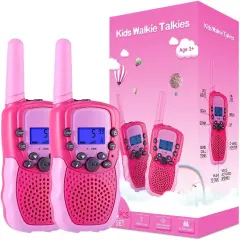 Toys for 3-12 Year Old Girls Boys, Walkie Talkies for Kids 22 Channels 2 Way Radio Toy with Backlit LCD Flashlight, 3 Miles Range for Outside, Camping, Hiking
