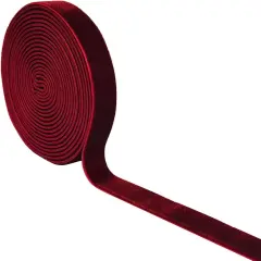 Christmas Valentin's Day Gift Box DIY Craft D&eacute;cor Velvet Ribbon(Wine, 5/8''x6Yards)