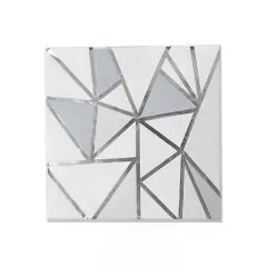 20 Silver 13x13 in Dinner Cocktail Paper NAPKINS Geometric Design Party Events