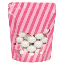 Heart Stand Up Zipper Pouch 5 1/8" x 3 1/8" x 8 1/8" 25 pack ZBGW3HT